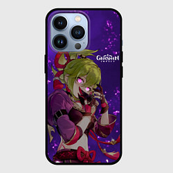 Чехол для iPhone 13 Pro Куки Синобу - Геншин, цвет: 3D-черный