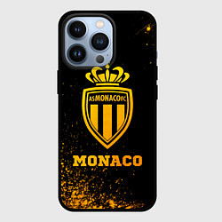 Чехол для iPhone 13 Pro Monaco - gold gradient, цвет: 3D-черный