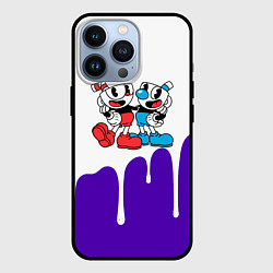 Чехол для iPhone 13 Pro Cuphead потёки, цвет: 3D-черный