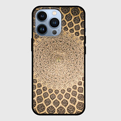 Чехол для iPhone 13 Pro Мандала с арабской темой, цвет: 3D-черный