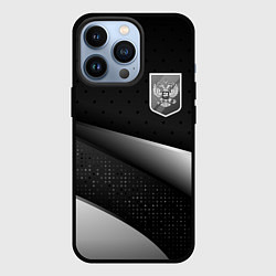 Чехол для iPhone 13 Pro Russia - black & white, цвет: 3D-черный
