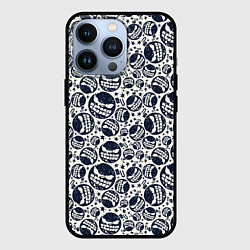 Чехол для iPhone 13 Pro Смайл с зубами, цвет: 3D-черный