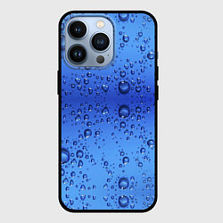 Чехол для iPhone 13 Pro Капли воды - текстура, цвет: 3D-черный