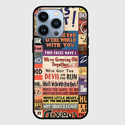 Чехол для iPhone 13 Pro Рекламные стикеры - retro, цвет: 3D-черный