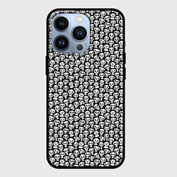Чехол для iPhone 13 Pro Череп со зрачками, цвет: 3D-черный