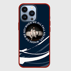 Чехол для iPhone 13 Pro Billie Eilish - Абстракция, цвет: 3D-красный