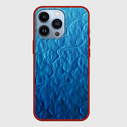 Чехол для iPhone 13 Pro Волновой паттерн, цвет: 3D-красный