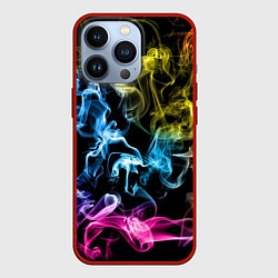 Чехол для iPhone 13 Pro Эйфория в дыму, цвет: 3D-красный