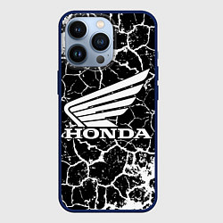 Чехол для iPhone 13 Pro Honda logo арт, цвет: 3D-тёмно-синий