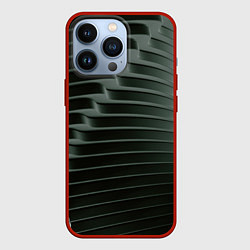Чехол iPhone 13 Pro Наноброня - чёрные волнообразные пластины