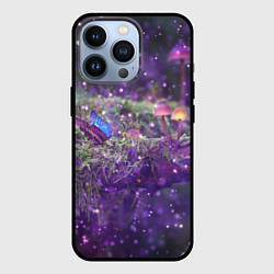 Чехол для iPhone 13 Pro Мистический лес с грибочками, цвет: 3D-черный