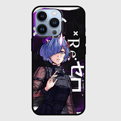 Чехол для iPhone 13 Pro Рем в черном - Re:Zero, цвет: 3D-черный