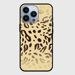 Чехол для iPhone 13 Pro Пятнистые леопардовые узоры, цвет: 3D-черный