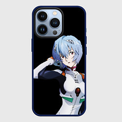 Чехол для iPhone 13 Pro Евангелион - Аянами Рэй, цвет: 3D-тёмно-синий