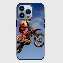Чехол для iPhone 13 Pro Мотофристайл, цвет: 3D-тёмно-синий