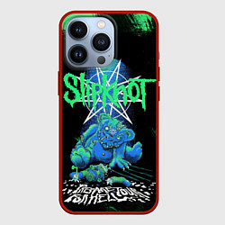 Чехол для iPhone 13 Pro Slipknot monster, цвет: 3D-красный