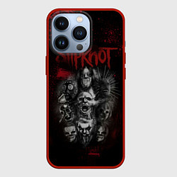 Чехол для iPhone 13 Pro Slipknot dark red, цвет: 3D-красный