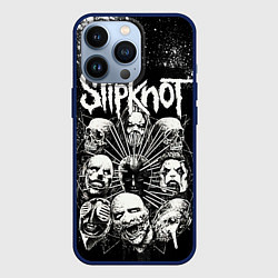 Чехол для iPhone 13 Pro Slipknot Black, цвет: 3D-тёмно-синий