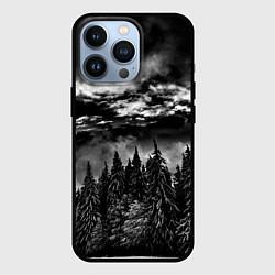 Чехол для iPhone 13 Pro Night Forest, цвет: 3D-черный