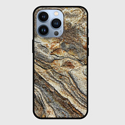 Чехол для iPhone 13 Pro Камень stone, цвет: 3D-черный