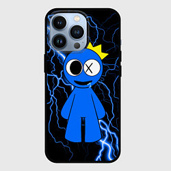 Чехол для iPhone 13 Pro Радужные друзья Синий молния, цвет: 3D-черный