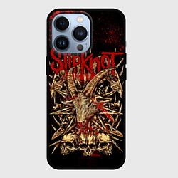 Чехол для iPhone 13 Pro Slipknot red black, цвет: 3D-черный