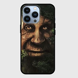 Чехол для iPhone 13 Pro Дерево с лицом мем Мудрое дерево, цвет: 3D-черный