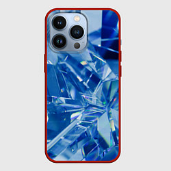 Чехол для iPhone 13 Pro Кристаллики, цвет: 3D-красный