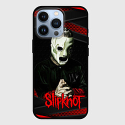 Чехол для iPhone 13 Pro Slipknot black & red, цвет: 3D-черный