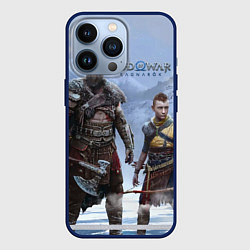 Чехол для iPhone 13 Pro God of war ragnarok-God of War: Рагнарёк, цвет: 3D-тёмно-синий