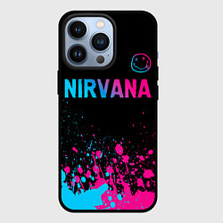 Чехол iPhone 13 Pro Nirvana - neon gradient: символ сверху