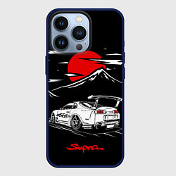 Чехол для iPhone 13 Pro Тойота супра - JDM Style, цвет: 3D-тёмно-синий