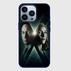 Чехол для iPhone 13 Pro X - Files, цвет: 3D-тёмно-синий