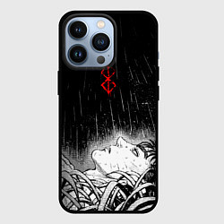 Чехол для iPhone 13 Pro Гаст под дождем - берсерк, цвет: 3D-черный