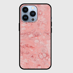 Чехол для iPhone 13 Pro Розовые волны, цвет: 3D-черный