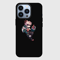 Чехол для iPhone 13 Pro Бакуго Кацуки - черный фон, цвет: 3D-черный