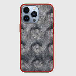 Чехол для iPhone 13 Pro Мебельная обивка - текстура, цвет: 3D-красный
