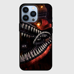 Чехол для iPhone 13 Pro Кошмарный Фокси, цвет: 3D-черный
