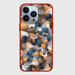 Чехол для iPhone 13 Pro Котики это жидкость, цвет: 3D-красный