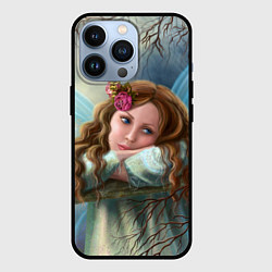 Чехол для iPhone 13 Pro Фэнтези фея бабочка, цвет: 3D-черный