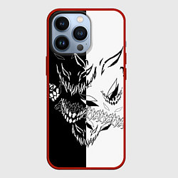 Чехол для iPhone 13 Pro Drain Face ZXC, цвет: 3D-красный