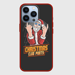 Чехол для iPhone 13 Pro Рождественская вечеринка, цвет: 3D-красный