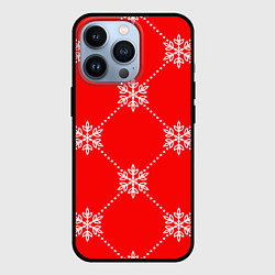 Чехол для iPhone 13 Pro Праздничный узор, цвет: 3D-черный