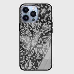 Чехол для iPhone 13 Pro Искревление пространства в геометрии, цвет: 3D-черный