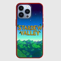 Чехол для iPhone 13 Pro Горы Stardew Valley, цвет: 3D-красный