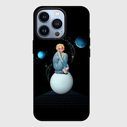 Чехол для iPhone 13 Pro Pinup женщина на Луне, цвет: 3D-черный