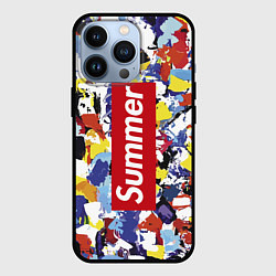Чехол iPhone 13 Pro Экспрессивный летний паттерн