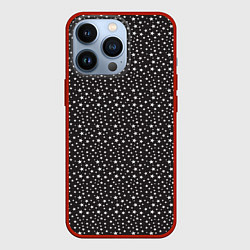 Чехол для iPhone 13 Pro Звёзды большие и маленькие, цвет: 3D-красный