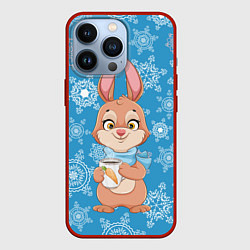 Чехол для iPhone 13 Pro Морковный кофе, цвет: 3D-красный