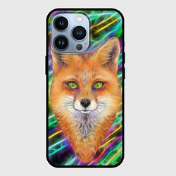 Чехол для iPhone 13 Pro Лис космос, цвет: 3D-черный
